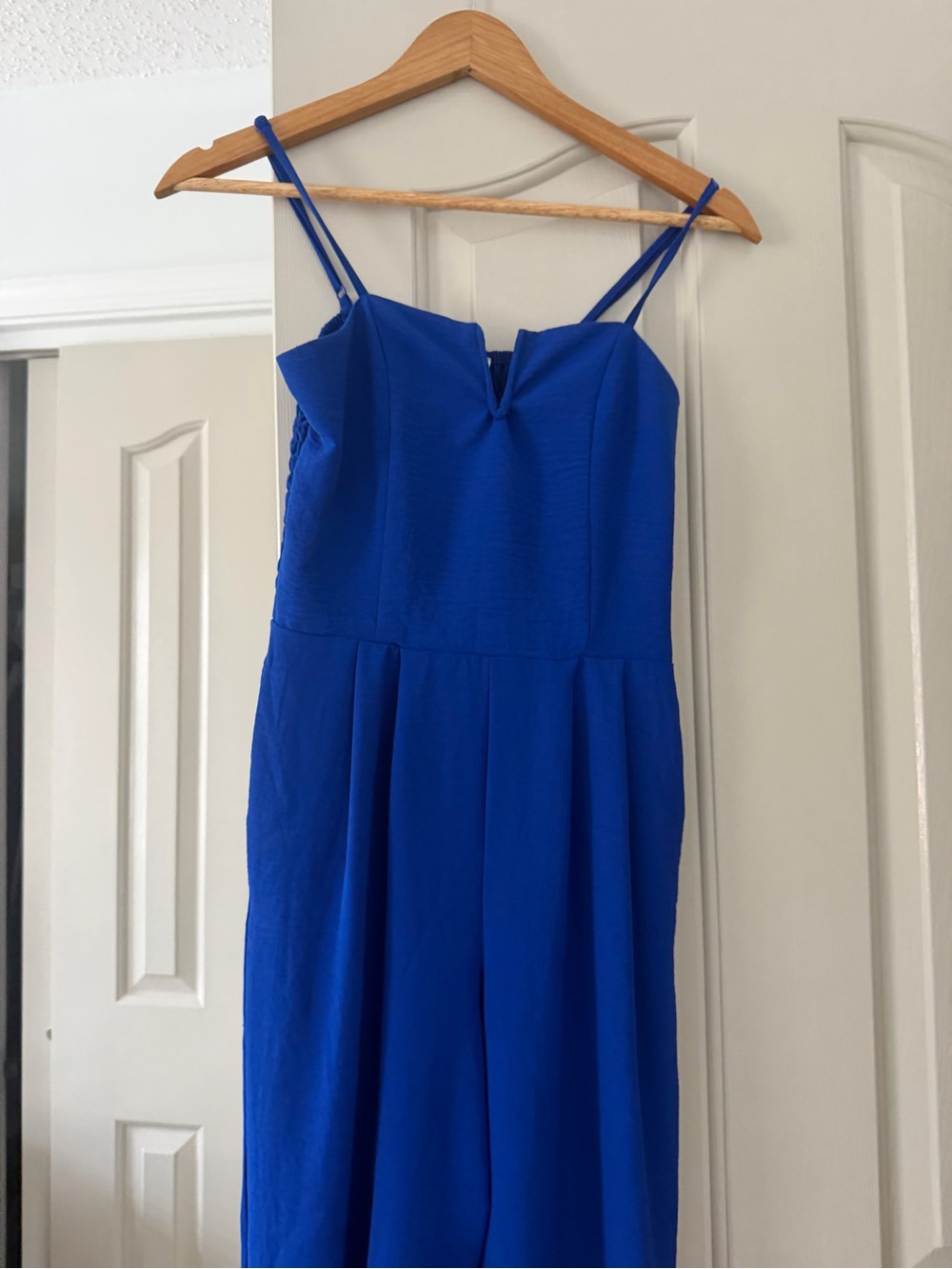 Monteau Cobalt Blue Spaghetti Strap Jumpsuit